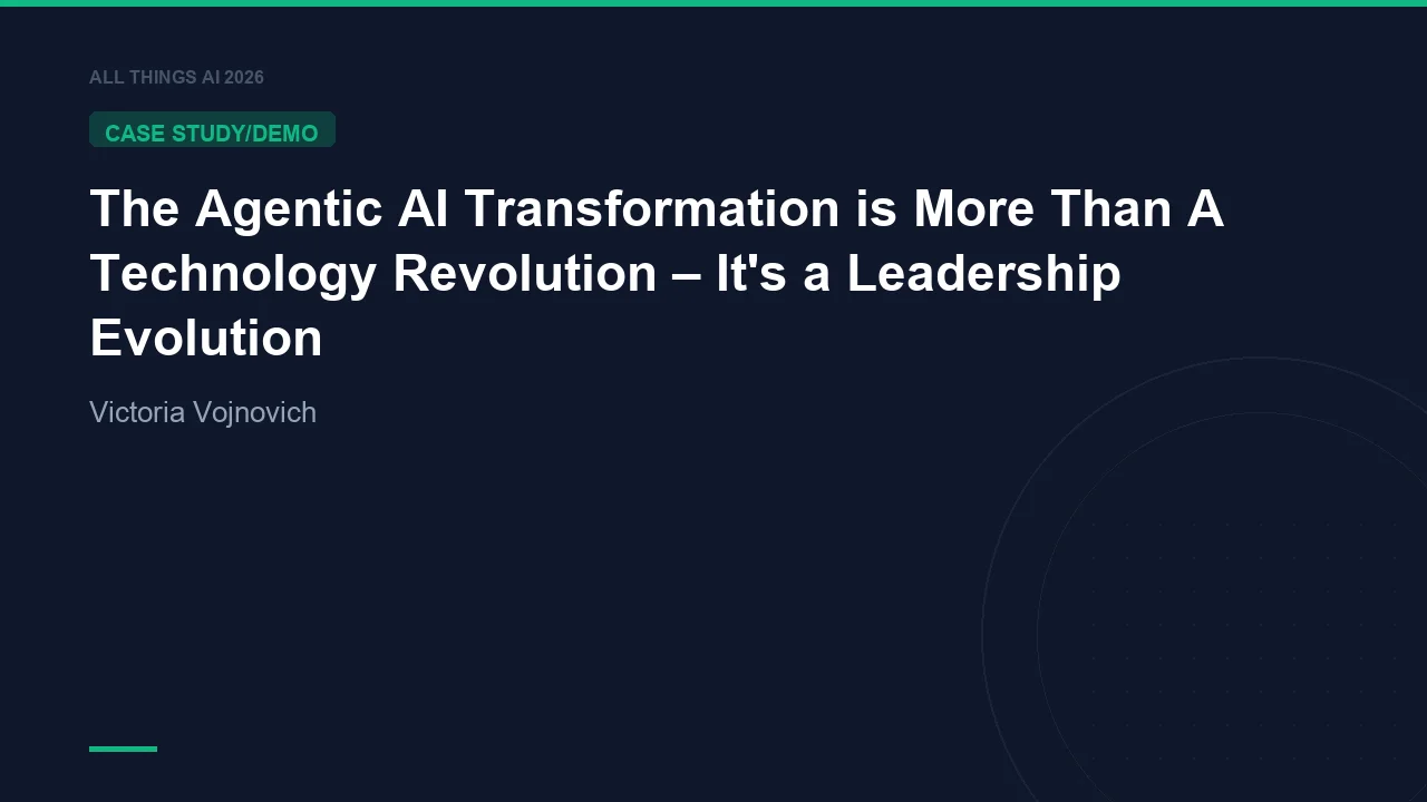 The Agentic AI Transformation is More Than A Technology Revolution – It's a Leadership Evolution