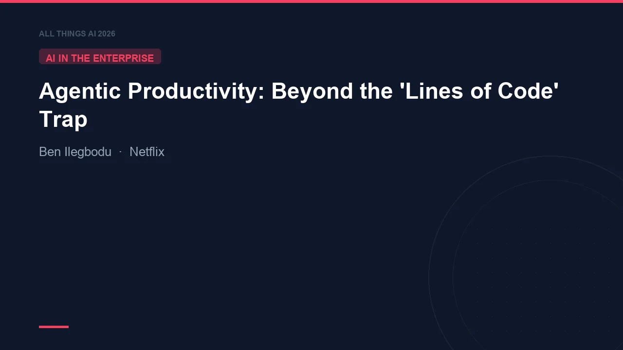 Agentic Productivity: Beyond the 'Lines of Code' Trap