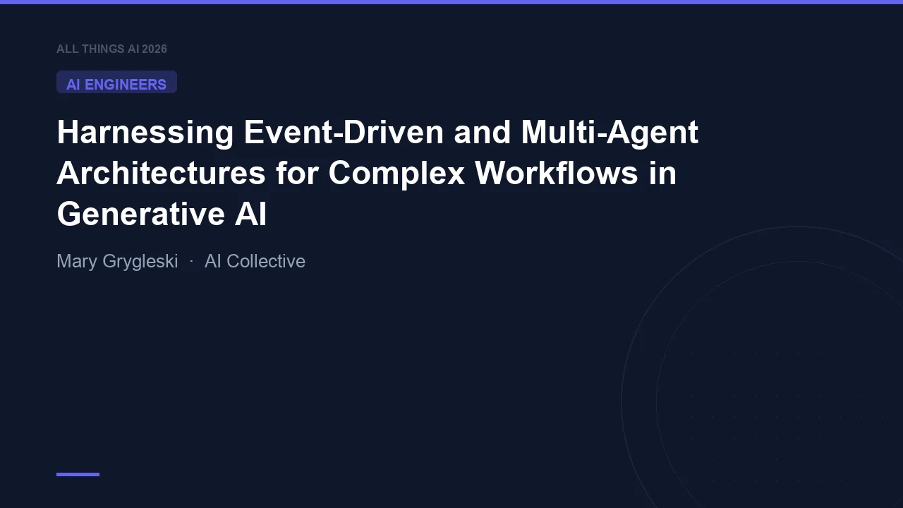 Harnessing Event-Driven and Multi-Agent Architectures for Complex Workflows in Generative AI