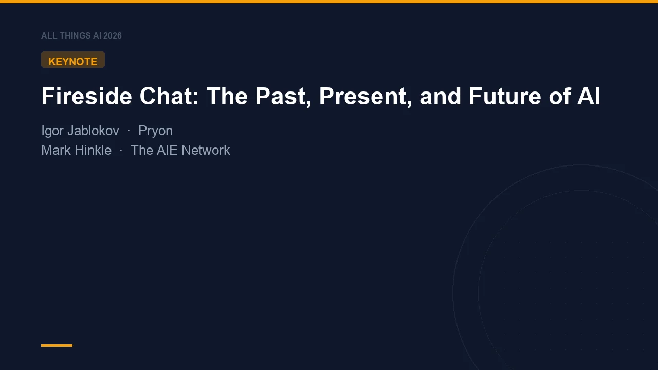 Fireside Chat: The Past, Present, and Future of AI