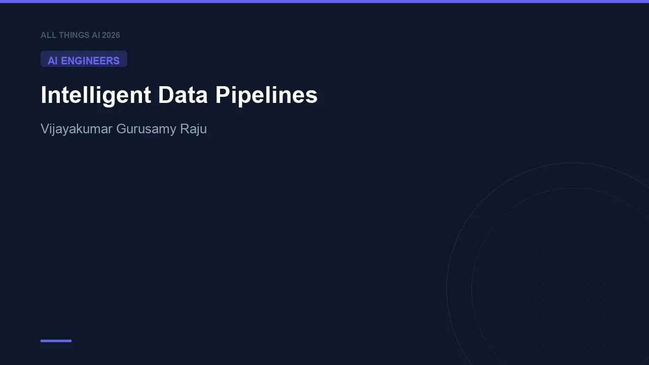 Intelligent Data Pipelines