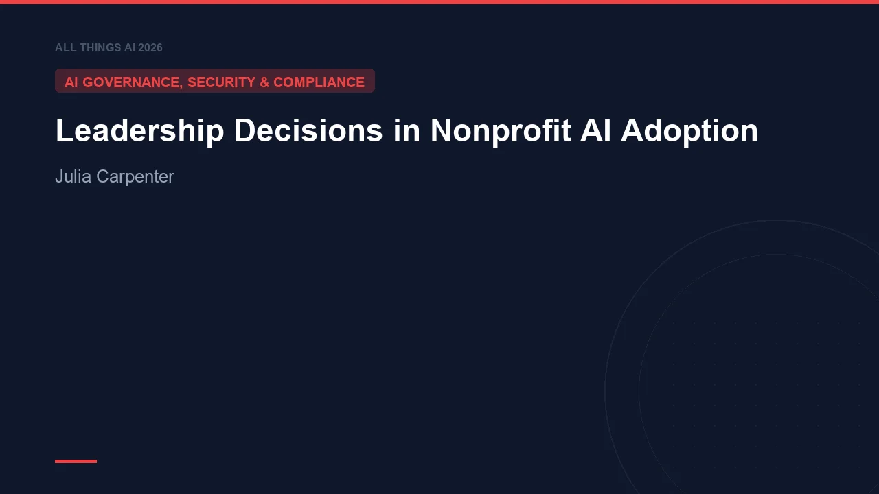 Leadership Decisions in Nonprofit AI Adoption